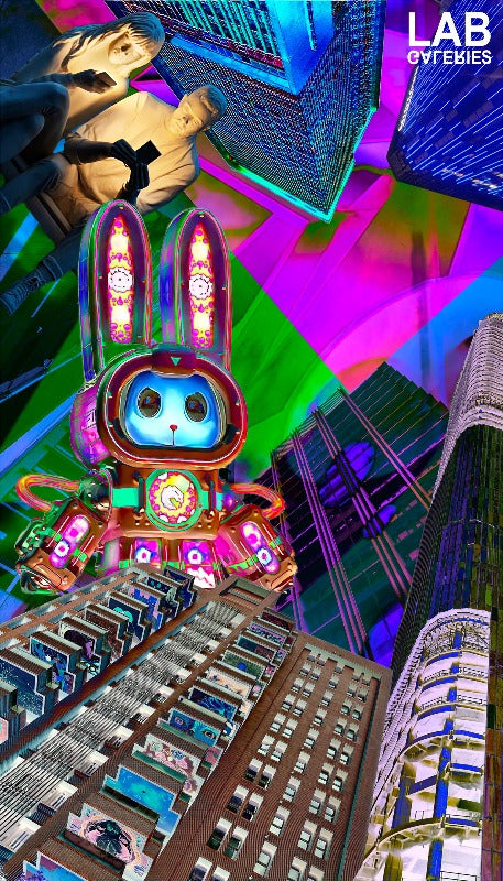 Nuńo - Space Bunny - Giclée - Quality Support - Live Art Business - LAB