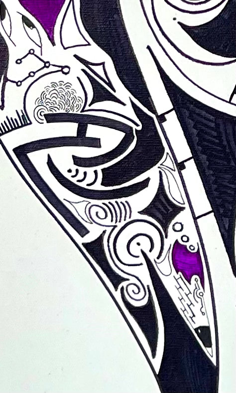 MED - TAIGI - Artiste - Artist - Medrik - Med Boisvert - Medrik Boisvert - Artiste Peintre - Hiéroglyphes - hieroglyphs - Mosaique - Mosaic - Details - Symbols - Symbolic Art - Artworks - Street Art - Artiste Sherbrooke - Sherbrooke Art - Art Gallery - Galerie d'Art
