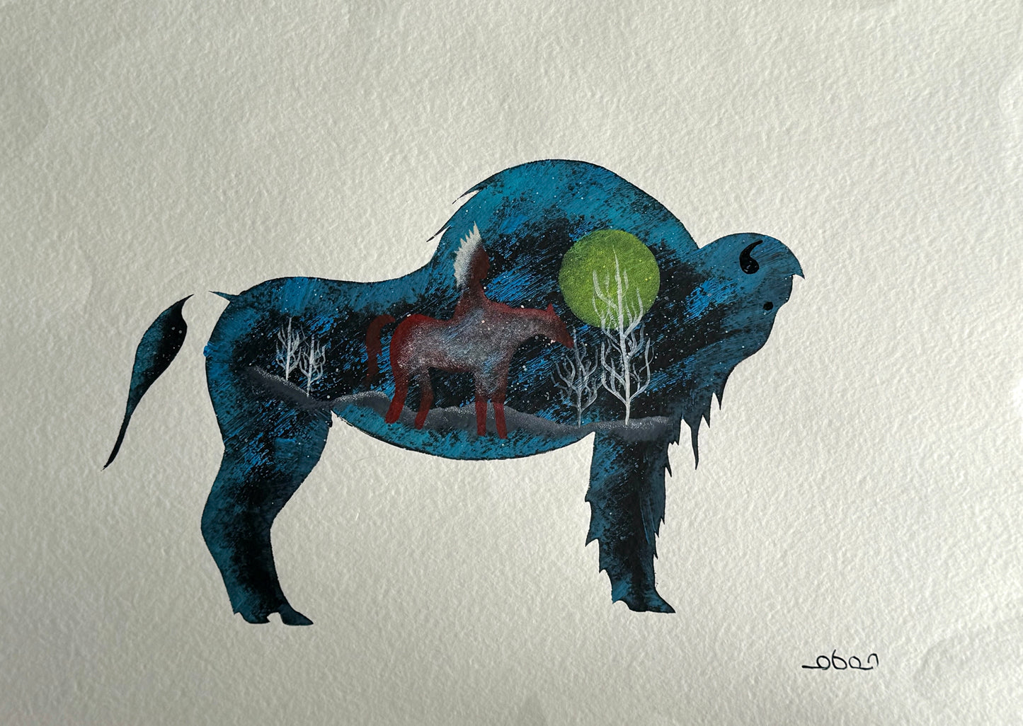 Buffle Musqué / Musk Buffalo - Russell Noganosh - Collection Inuit
