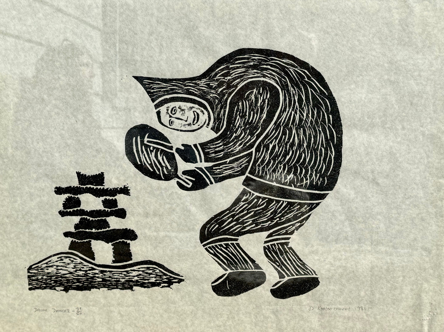 Drum Dancer, Kootoo Munno - Collection Inuit