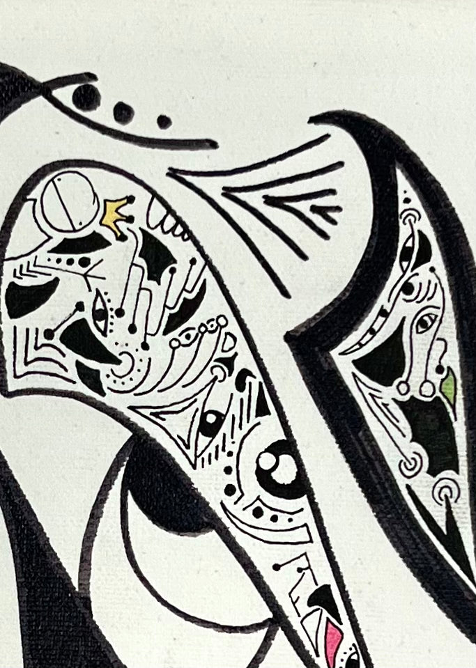 MED - LUBRIK - Artiste - Artist - Medrik - Med Boisvert - Medrik Boisvert - Artiste Peintre - Hiéroglyphes - hieroglyphs - Mosaique - Mosaic - Details - Symbols - Symbolic Art - Artworks - Street Art - Artiste Sherbrooke - Sherbrooke Art - Art Gallery - Galerie d'Art
