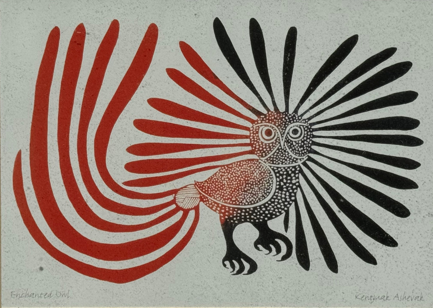 Kenojuak Asheva - Le Hibou Enchanté / Enchanted Owl - Collection Inuit