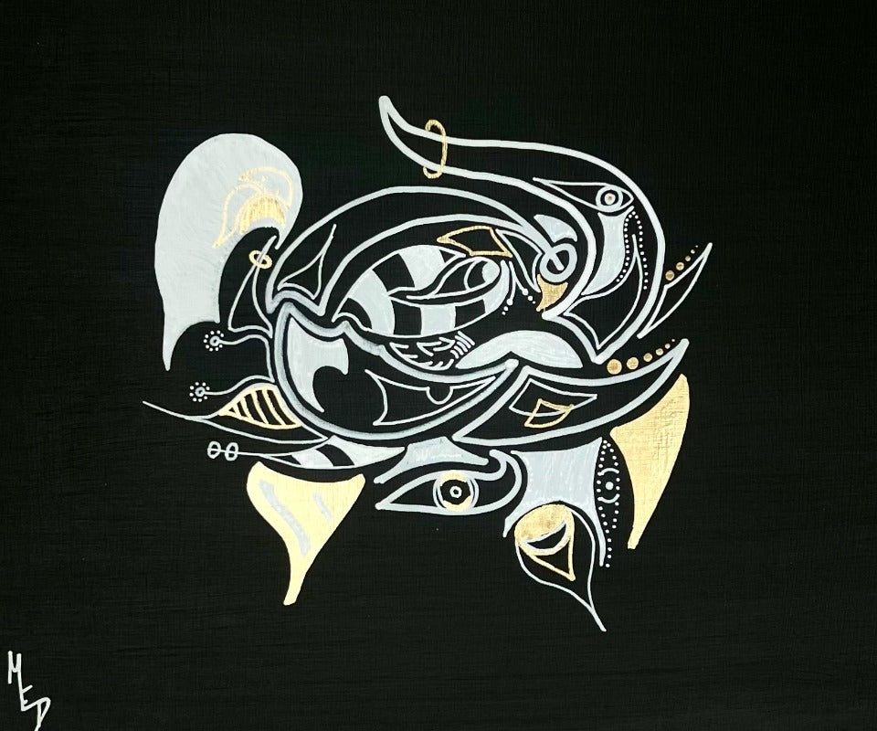 MED - Kosma - Artiste - Artist - Medrik - Med Boisvert - Medrik Boisvert - Artiste Peintre - Hiéroglyphes - hieroglyphs - Mosaique - Mosaic - Details - Symbols - Symbolic Art - Artworks - Street Art - Artiste Sherbrooke - Sherbrooke Art - Art Gallery - Galerie d'Art