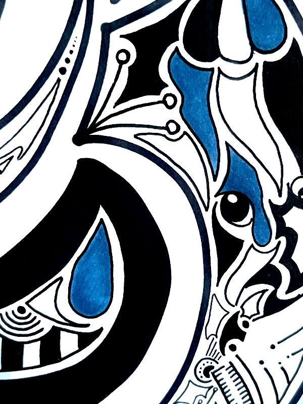 MED - TBD5 - Artiste - Artist - Medrik - Med Boisvert - Medrik Boisvert - Artiste Peintre - Hiéroglyphes - hieroglyphs - Mosaique - Mosaic - Details - Symbols - Symbolic Art - Artworks - Street Art - Artiste Sherbrooke - Sherbrooke Art - Art Gallery - Galerie d'Art