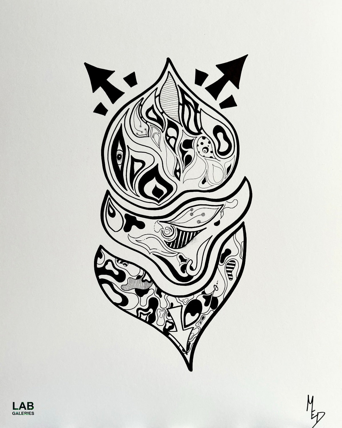 MED - TBD5 - Artiste - Artist - Medrik - Med Boisvert - Medrik Boisvert - Artiste Peintre - Hiéroglyphes - hieroglyphs - Mosaique - Mosaic - Details - Symbols - Symbolic Art - Artworks - Street Art - Artiste Sherbrooke - Sherbrooke Art - Art Gallery - Galerie d'Art