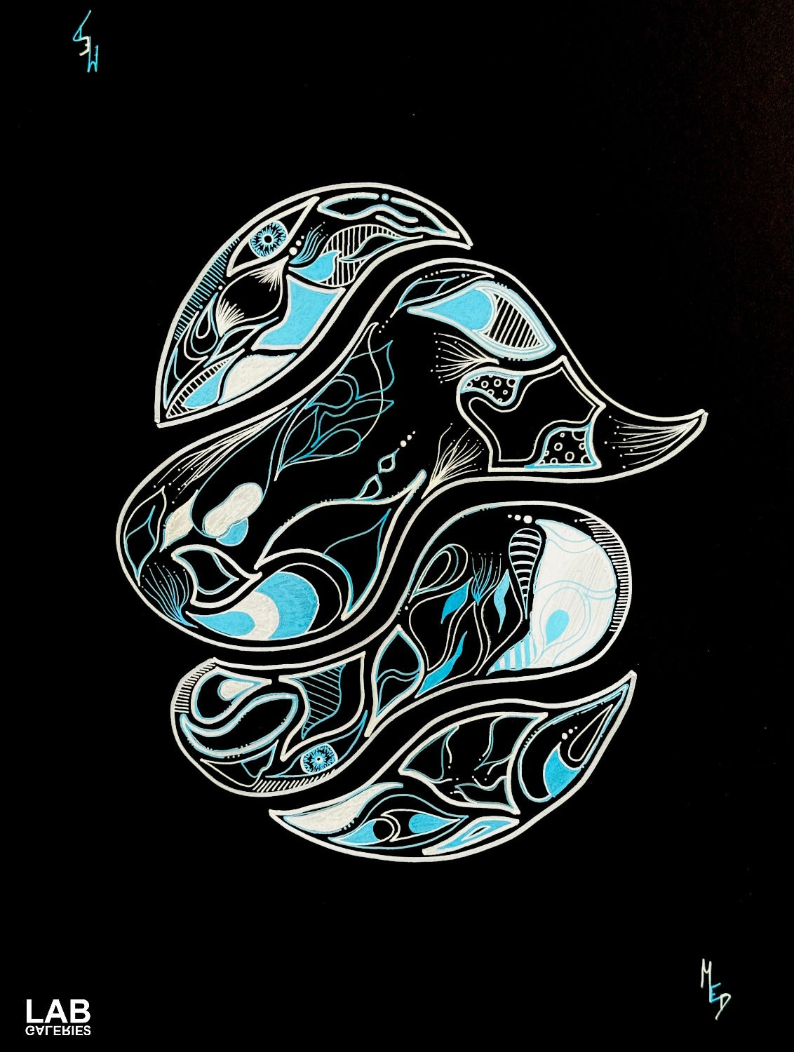 MED - TBD5 - Artiste - Artist - Medrik - Med Boisvert - Medrik Boisvert - Artiste Peintre - Hiéroglyphes - hieroglyphs - Mosaique - Mosaic - Details - Symbols - Symbolic Art - Artworks - Street Art - Artiste Sherbrooke - Sherbrooke Art - Art Gallery - Galerie d'Art