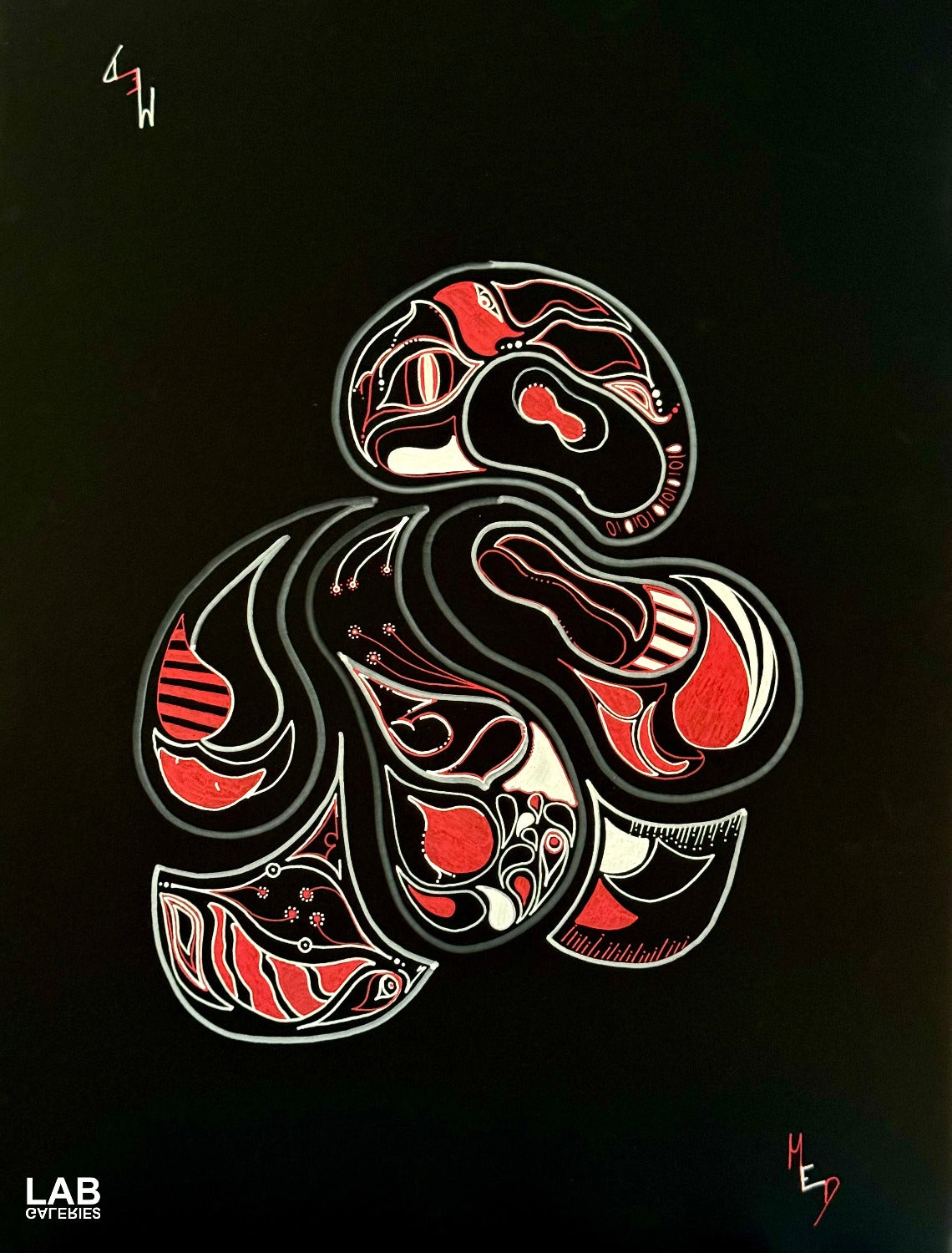 MED - TBD5 - Artiste - Artist - Medrik - Med Boisvert - Medrik Boisvert - Artiste Peintre - Hiéroglyphes - hieroglyphs - Mosaique - Mosaic - Details - Symbols - Symbolic Art - Artworks - Street Art - Artiste Sherbrooke - Sherbrooke Art - Art Gallery - Galerie d'Art