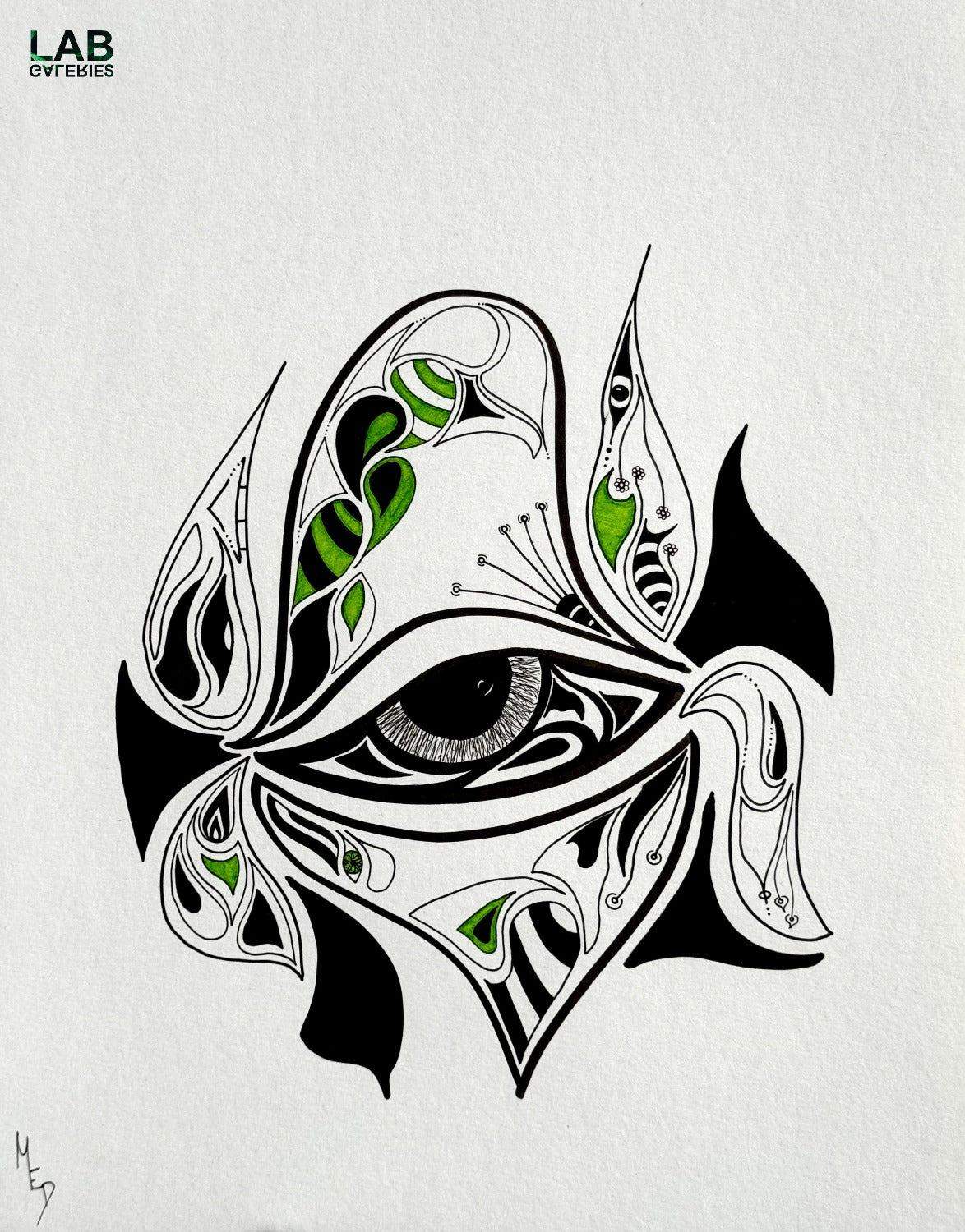 MED - TBD5 - Artiste - Artist - Medrik - Med Boisvert - Medrik Boisvert - Artiste Peintre - Hiéroglyphes - hieroglyphs - Mosaique - Mosaic - Details - Symbols - Symbolic Art - Artworks - Street Art - Artiste Sherbrooke - Sherbrooke Art - Art Gallery - Galerie d'Art
