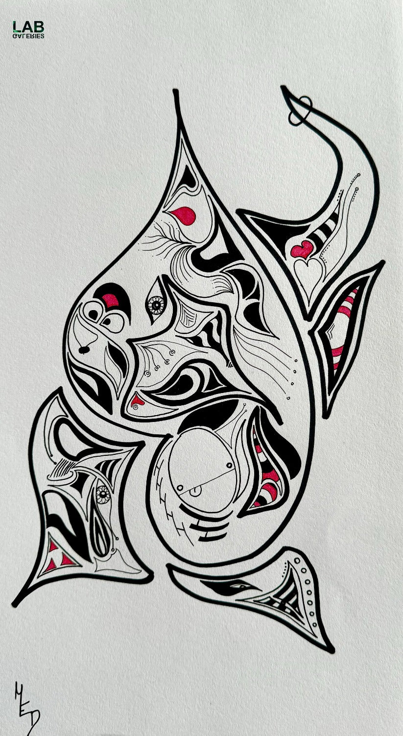 MED - TBD5 - Artiste - Artist - Medrik - Med Boisvert - Medrik Boisvert - Artiste Peintre - Hiéroglyphes - hieroglyphs - Mosaique - Mosaic - Details - Symbols - Symbolic Art - Artworks - Street Art - Artiste Sherbrooke - Sherbrooke Art - Art Gallery - Galerie d'Art