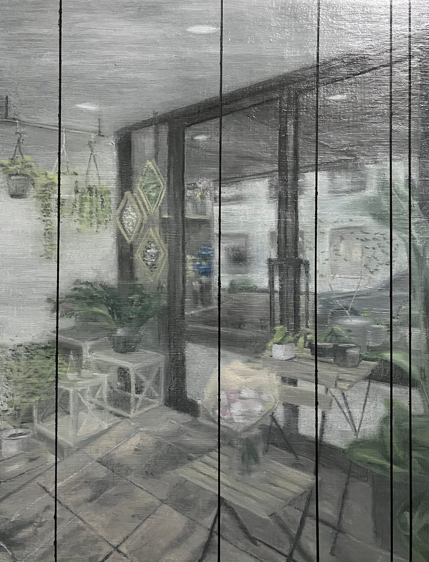 Yoshiyuki Horikoshi - View of Flower Shop from Outside 01