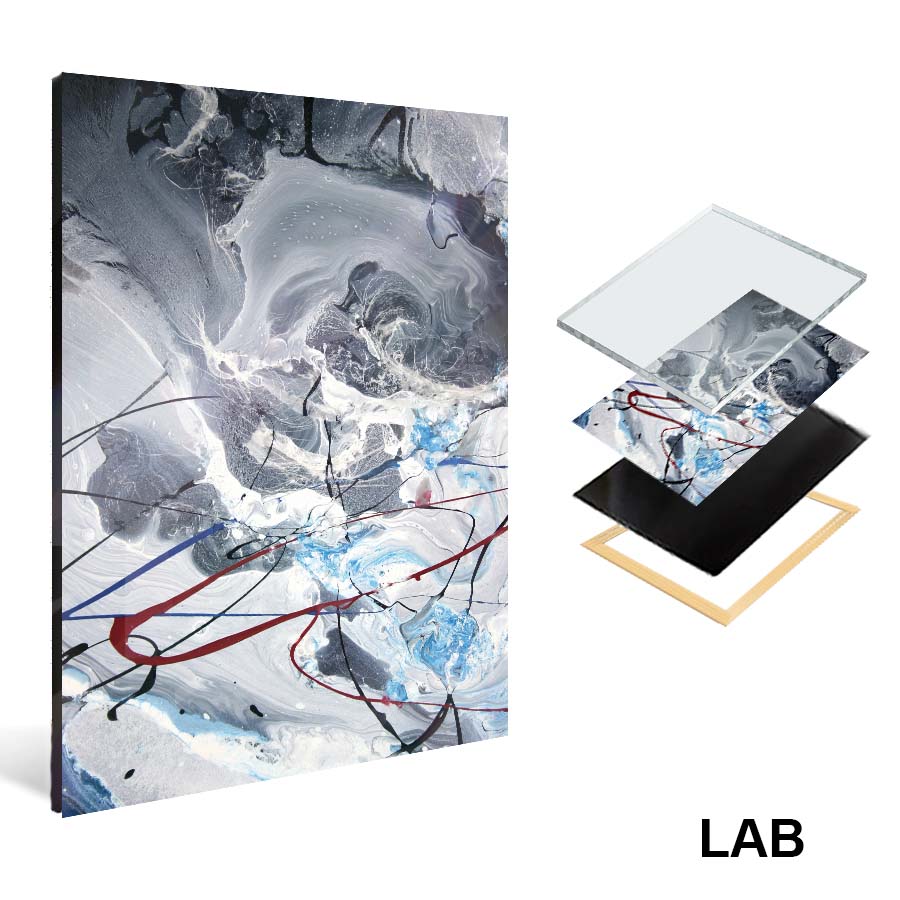 Luc Langlois - Bleunimanc - Acrylique Glacé - Clear Acrylic - Live Art Business - LAB