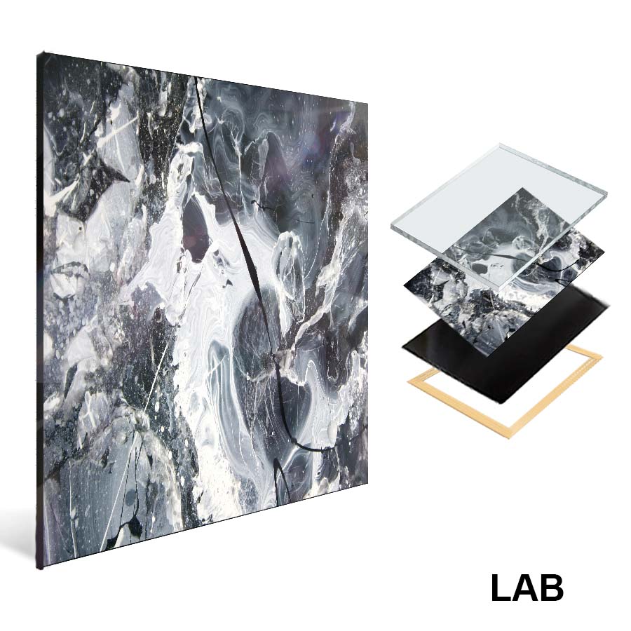 Luc Langlois - Divinaxion - Acrylique Glacé - Clear Acrylic - Live Art Business - LAB