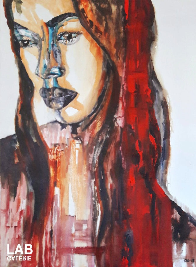 Eric Sher - Female Warrior - Original - Live Art Business - LAB