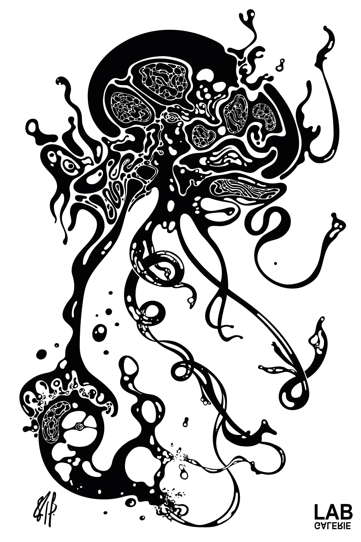 Yoann P - Hybride #1 - Acrylique Glacé - Clear Acrylic - Live Art Business - LAB
