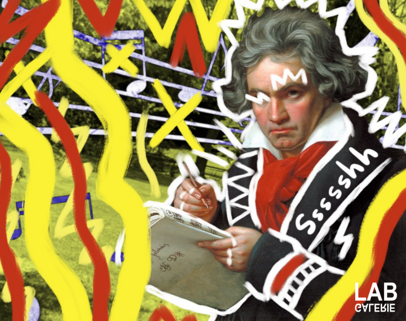 Nuńo - Beethoven - Giclée - Quality Support - Live Art Business - LAB