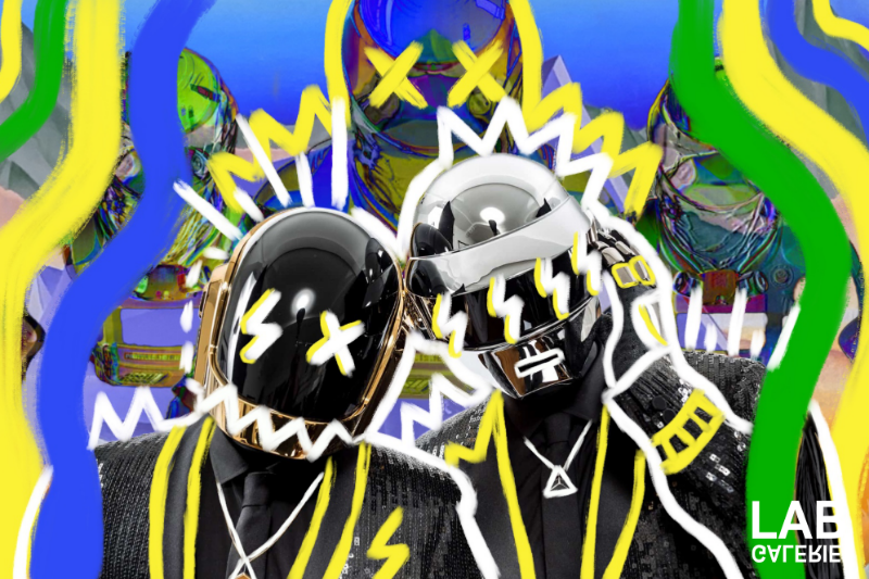 Nuńo - Daft Punk - Giclée - Quality Support - Live Art Business - LAB