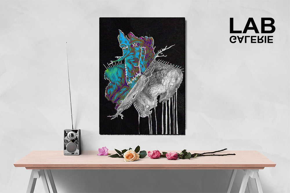 Nuńo - Pinocchio Azul - Giclée - Quality Support - Live Art Business - LAB