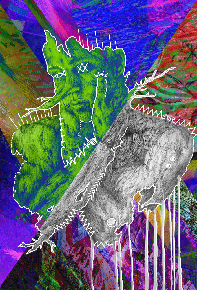 Nuńo - Pinocchio Verde - Giclée - Quality Support - Live Art Business - LAB