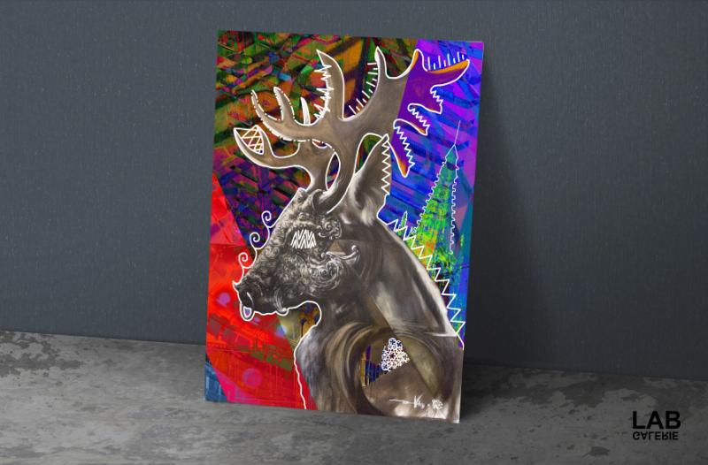 Nuńo - Aurora Nera - Giclée - Quality Support - Live Art Business - LAB