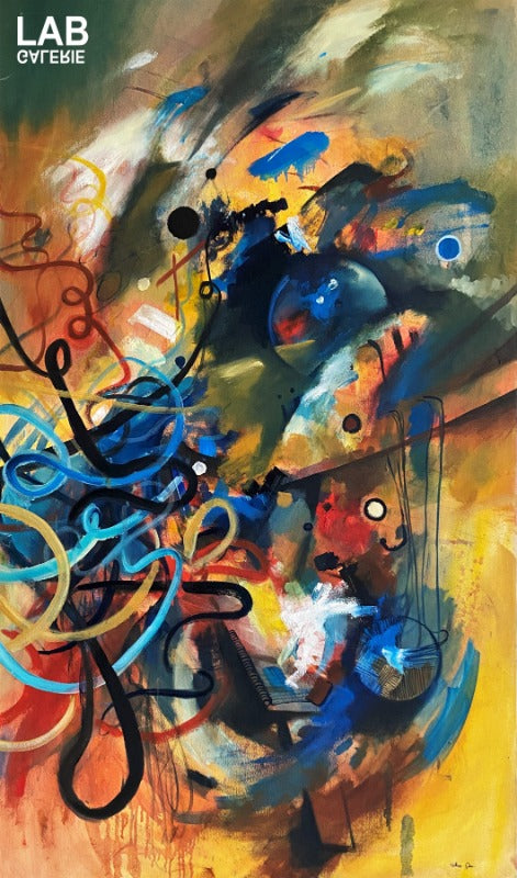 Volkan Çoban - Abstract Composition - Artist - Artworks - Original - Limited Editions - Turkey - Original - for - sale - Limited Editions - Montreal - LAB Estrimont - LAB du Domaine - Art Gallery - Galerie - Art - Estrie - Orford - Thetford Mines - Appalaches