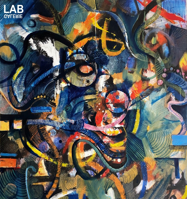 Volkan Çoban - Abstract Composition III - Artist - Artworks - Original - Limited Editions - Turkey - Original - for - sale - Limited Editions - Montreal - LAB Estrimont - LAB du Domaine - Art Gallery - Galerie - Art - Estrie - Orford - Thetford Mines - Appalaches