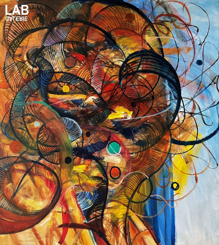 Volkan Çoban - Abstract Composition II - Artist - Artworks - Original - Limited Editions - Turkey - Original - for - sale - Limited Editions - Montreal - LAB Estrimont - LAB du Domaine - Art Gallery - Galerie - Art - Estrie - Orford - Thetford Mines - Appalaches