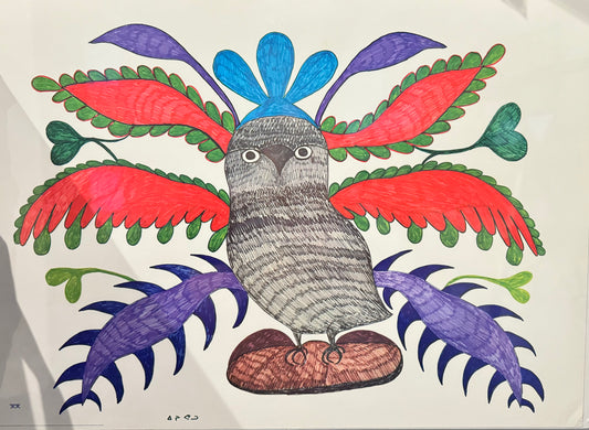 Eegyvudluk Pootoogook - Sans Titre - Collection Inuit