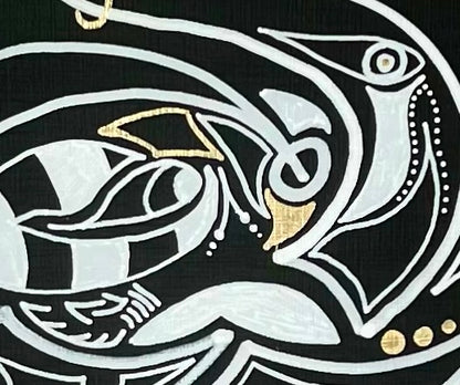 MED - Kosma -  Artiste - Artist - Medrik - Med Boisvert - Medrik Boisvert - Artiste Peintre - Hiéroglyphes - hieroglyphs - Mosaique - Mosaic - Details - Symbols - Symbolic Art - Artworks - Street Art - Artiste Sherbrooke - Sherbrooke Art - Art Gallery - Galerie d'Art