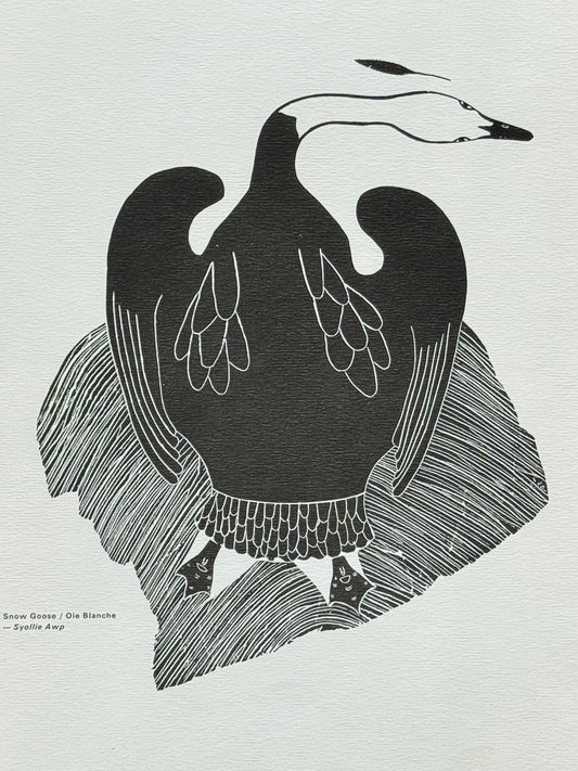 Oie Blanche de Syollie Amituk / Snow Goose - Collection Inuit