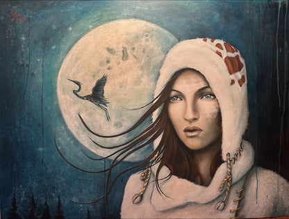 La Face Caché de la Lune - Sophie Wilkins - Oeuvre Originale