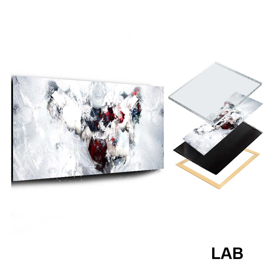 Luc Langlois - Inception de Rorschach - Acrylique Glacé - Clear Acrylic - Live Art Business - LAB 