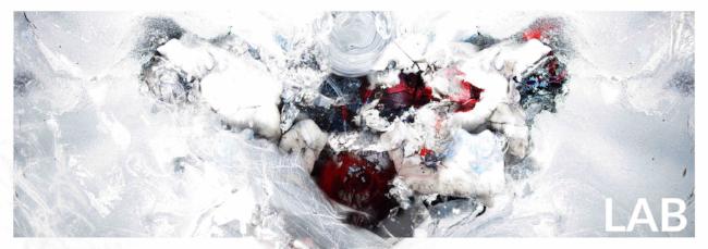Luc Langlois - Inception de Rorschach - Acrylique Glacé - Clear Acrylic - Live Art Business - LAB 